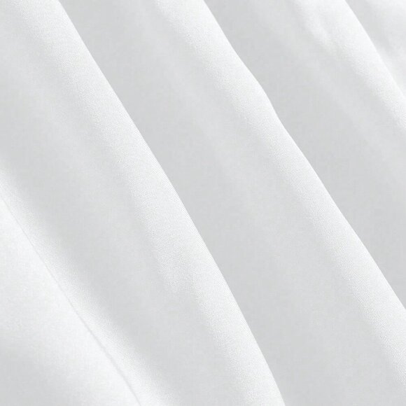 White Casual Women's Multi-Layered Ruffle Hem Long Skirt - Picture 3 of 7